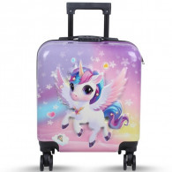 Valise Enfant Carre Disney 3D Unicorn Fly Violet 28 Litres En Tunisie
