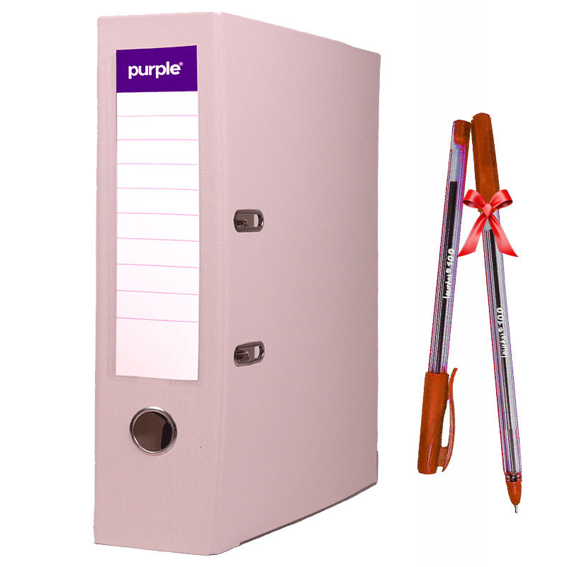 Classeur à Levier Purple Essential 75mm A4 Beige