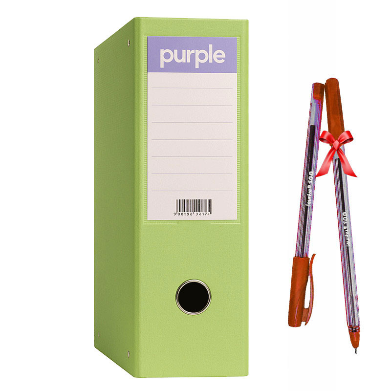 Classeur à Levier Purple Essential Dos 75mm Vert Clair