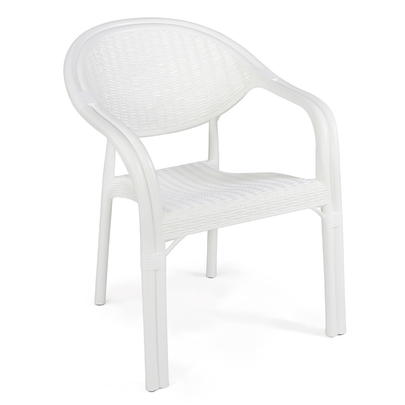 Chaise De Jardin Sotufab Plast Riviera Blanc en Tunisie