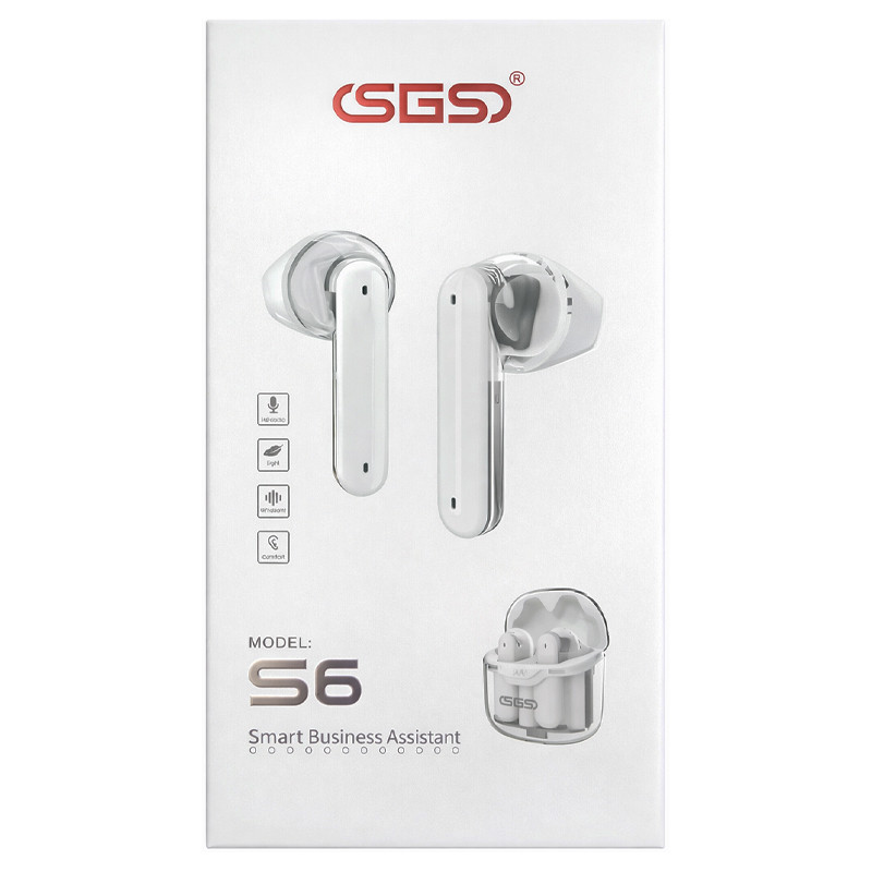 Écouteurs Sans Fil SGS Business S6 Blanc en Tunisie