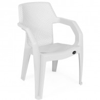 Chaise De Jardin Sotufab Plast Atlas Blanc