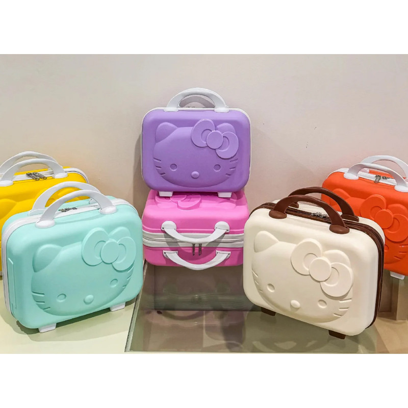 Valise De Maquillage Enfant Hello Kitty Bleu Turquoise