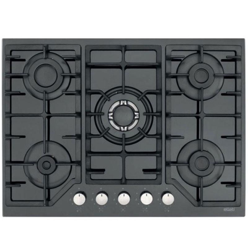 Plaque de Cuisson Encastrable Elleti 71385DN 5 Feux 70Cm Noir en Tunisie