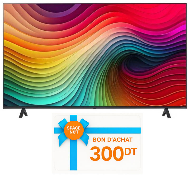 TV LG 65" NanoCell NANO80 4k UHD Smart Tv Noir en Tunisie