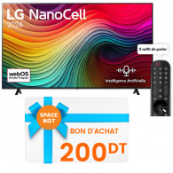 TV LG 55" NanoCell NANO80 4k UHD Smart Tv Noir en Tunisie
