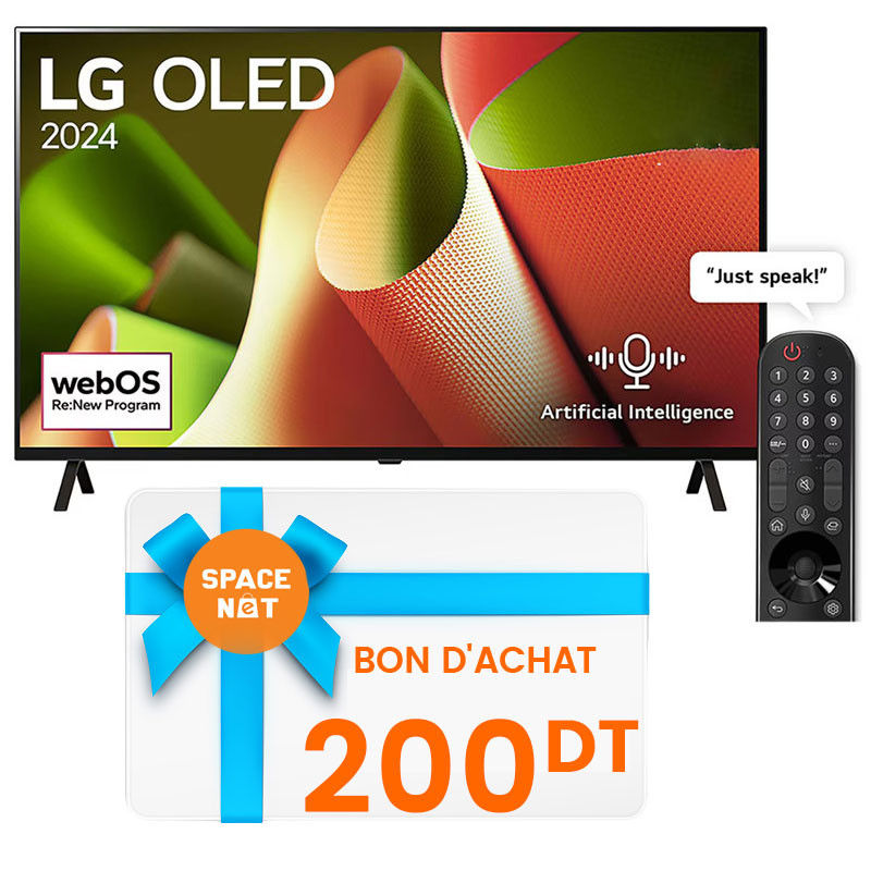 TV LG 55" AI B4 4k OLED Smart Tv Noir en Tunisie