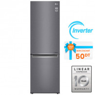 Réfrigérateur Combiné LG GW-B459NLLM 341L NoFrost Inox