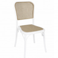 Chaise De Jardin Sotufab Plast Toscana Cannage Blanc & Grège en Tunisie