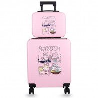 Valise Enfant Disney Carré Labubu 2 Pièces 35 Litres Rose En Tunisie