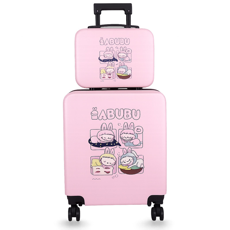 Valise Enfant Disney Carré Labubu 2 Pièces 35 Litres Rose En Tunisie