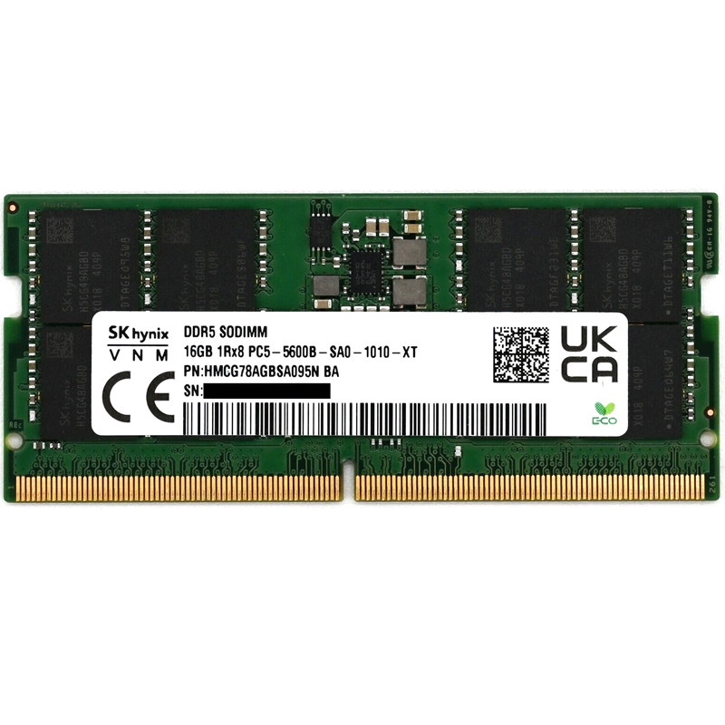 Barrette Mémoire Sk-Hynix 16Go DDR5 5600MHz SO-DIMM En Tunisie