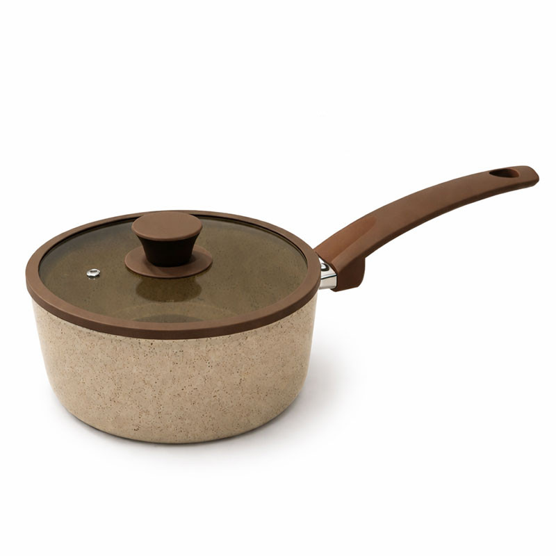 Casserole MCS 18Cm Avec Couvercle Granite Beige en Tunisie
