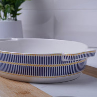 Plat à Four Ovale En Céramique 0.8 L Bleu En Tunisie