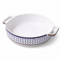 Plat à Four Rond En Céramique 2.4 L Bleu En Tunisie