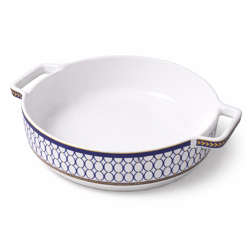 Plat à Four Rond En Céramique 2.4 L Bleu En Tunisie