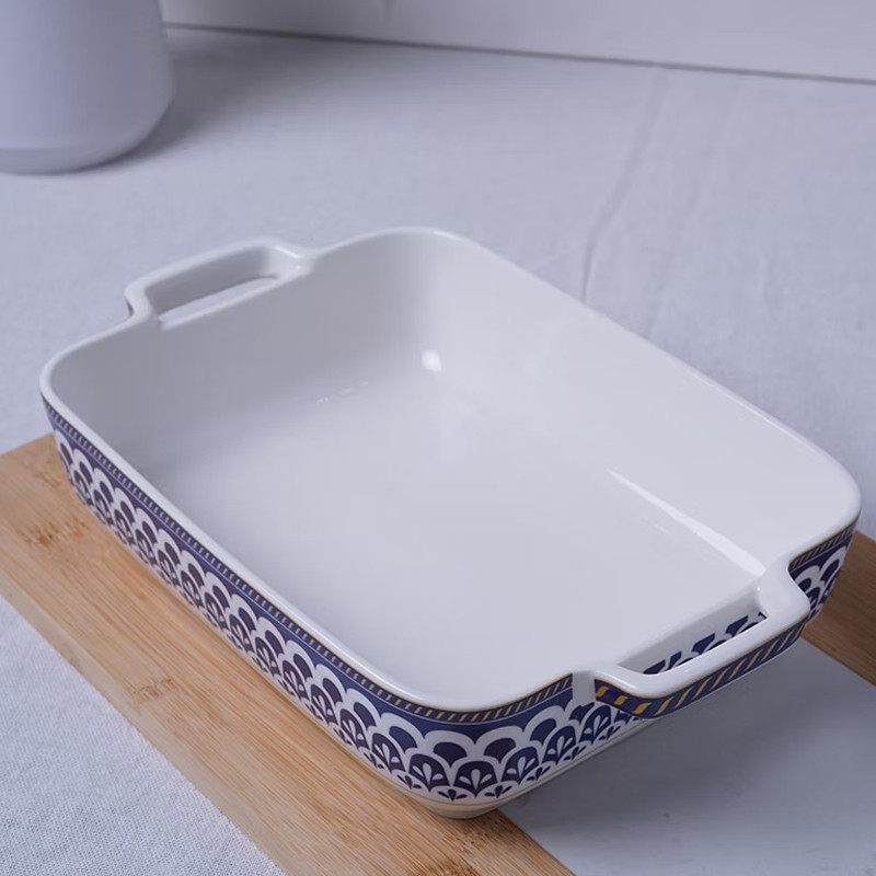 Plat à Four Rectangulaire En Céramique 1.6 L Bleu En Tunisie