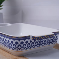 Plat à Four Rectangulaire En Céramique 1.6 L Bleu En Tunisie