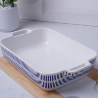 Plat à Four Rectangulaire En Céramique 2.4 L Bleu En Tunisie