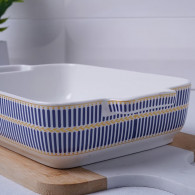 Plat à Four Rectangulaire En Céramique 2.4 L Bleu En Tunisie