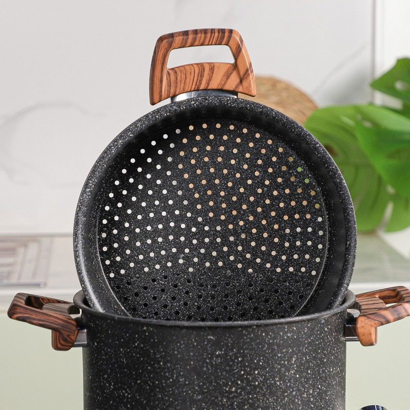 Batterie de Cuisine Falez 37 Pièces Granite Noir en Tunisie