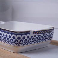 Plat à Four Rectangulaire En Céramique 1.6L Bleu En Tunisie
