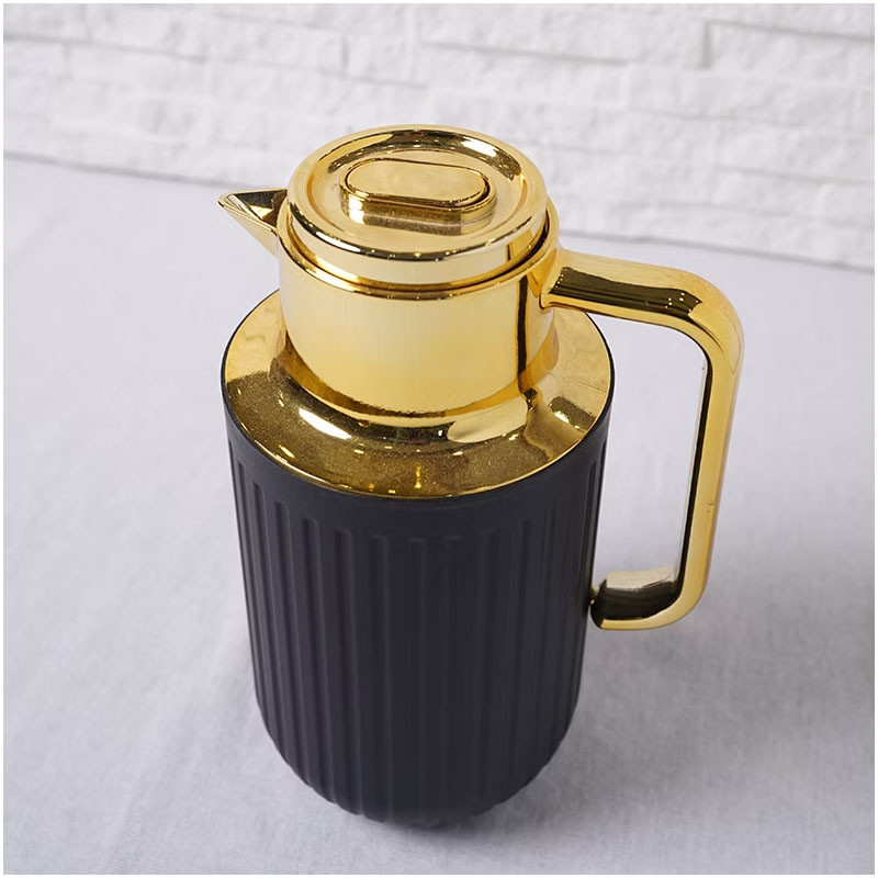 Thermos Café 1Litre Noir Mat & Doré en Tunisie