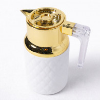 Thermos 1Litre Blanc & Doré en Tunisie