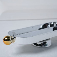 Mefred De présentation Ovale Argent & Doré en Tunisie