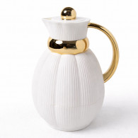 Thermos 1Litre Blanc & Doré en Tunisie