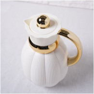 Thermos 1Litre Blanc & Doré en Tunisie