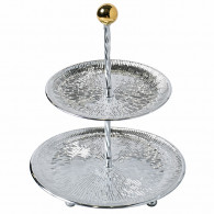 Mefred 2 Etages Ronds Argent & Doré en Tunisie