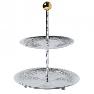 Mefred 2 Etages Ronds Argent & Doré en Tunisie