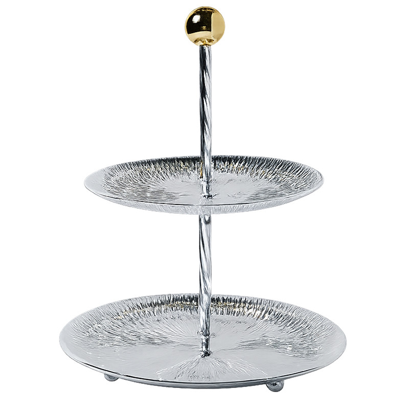 Mefred 2 Etages Ronds Argent & Doré en Tunisie