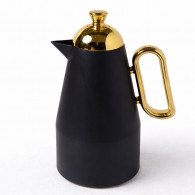 Thermos 1Litre En Plastique Noir & Doré en Tunisie