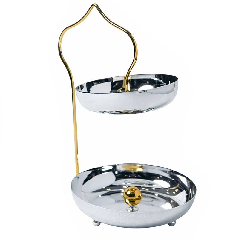 Mefred À 2 Cavités Rondes Argent & Doré en Tunisie