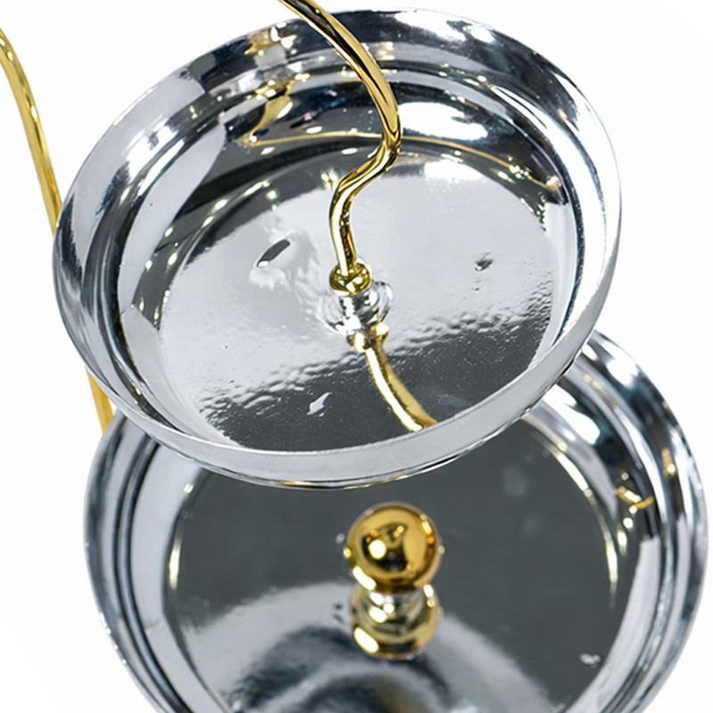 Mefred À 2 Cavités Rondes Argent & Doré en Tunisie