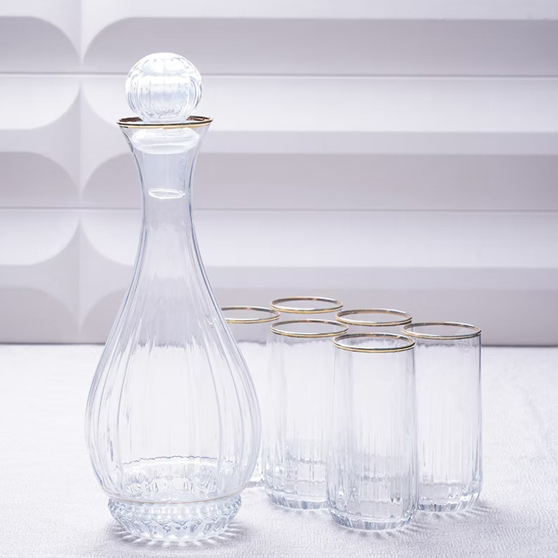 Coffret Lot de Carafe + 6 Verres d'eau 12A En Verre En Tunisie
