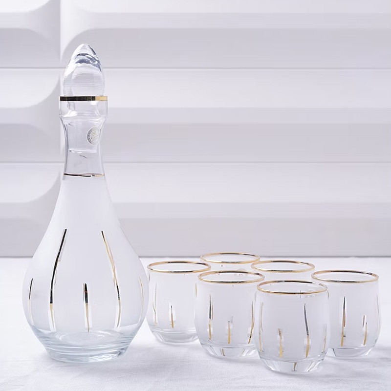 Coffret de Carafe Avec 6 Verres à Jus En Verre En Tunisie