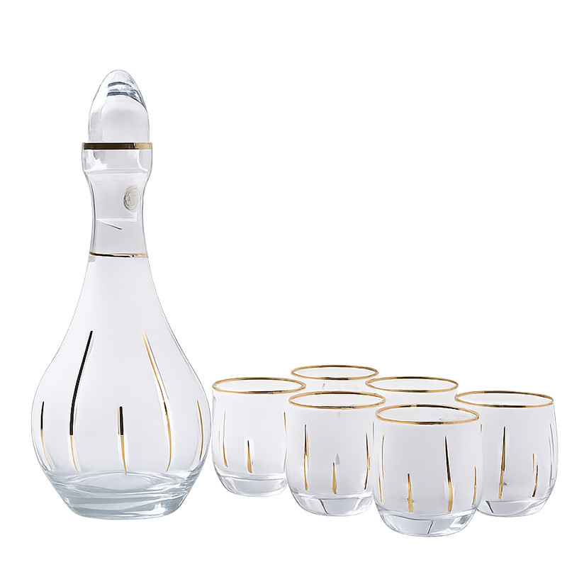 Coffret de Carafe Avec 6 Verres à Jus En Verre En Tunisie