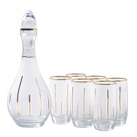 Coffret de Carafe Avec 6 Verres à Jus 16D En Verre En Tunisie