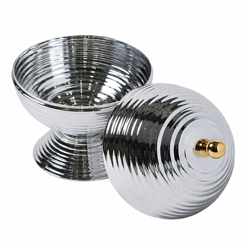 Bonbonnière En Métal PM Argent & Doré en Tunisie