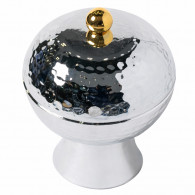 Bonbonnière De Luxe En Métal Argent & Doré en Tunisie