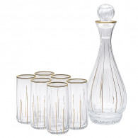 Coffret Lot de Carafe + 6 Verres d'eau 12A En Verre En Tunisie