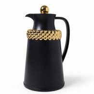 Thermos 1Litre Noir Mat & Doré en Tunisie