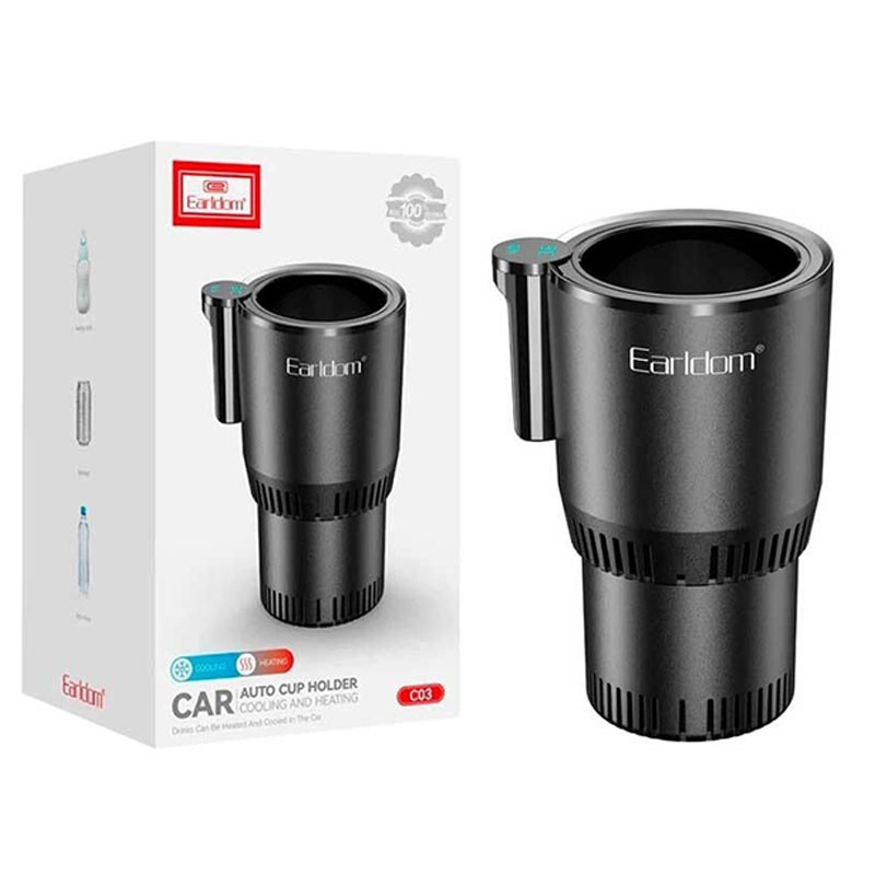 Porte Goblet Pour Voiture Earldom C03 Noir en Tunisie