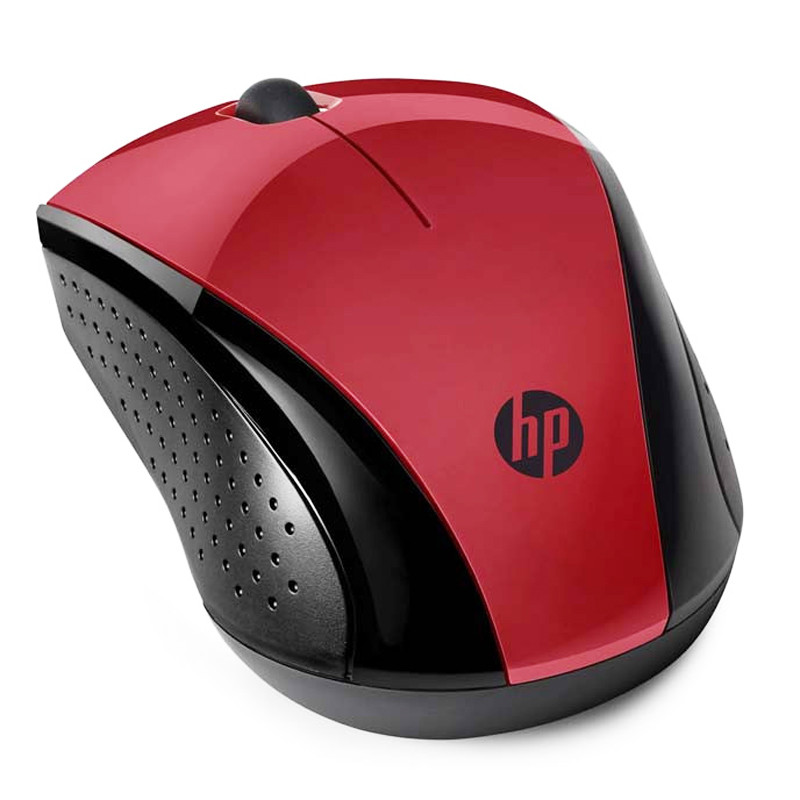 Souris Optique HP Sans Fil 220 Rouge (7KX10AA)
