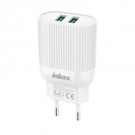 Chargeur Inkax HC-10 Lightning 2 Ports Blanc en Tunisie