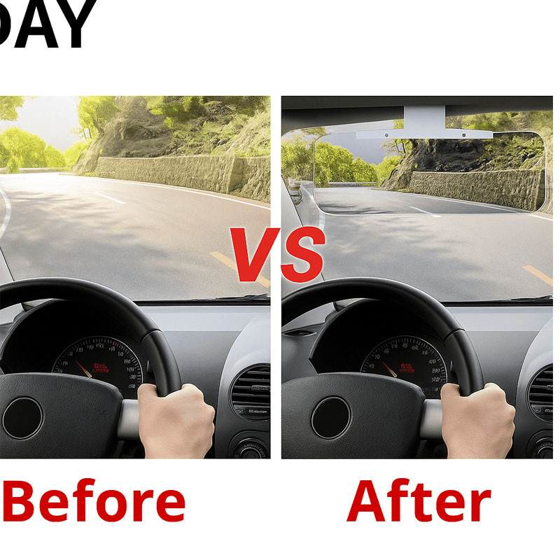 Pare-Soleil Pour Voiture Earldom EH166  HD 2 en 1 en Tunisie