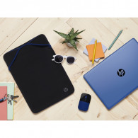 Housse De Protection Reversible HP Pour Pc Portable 15.6" Noir & Bleu en Tunisie